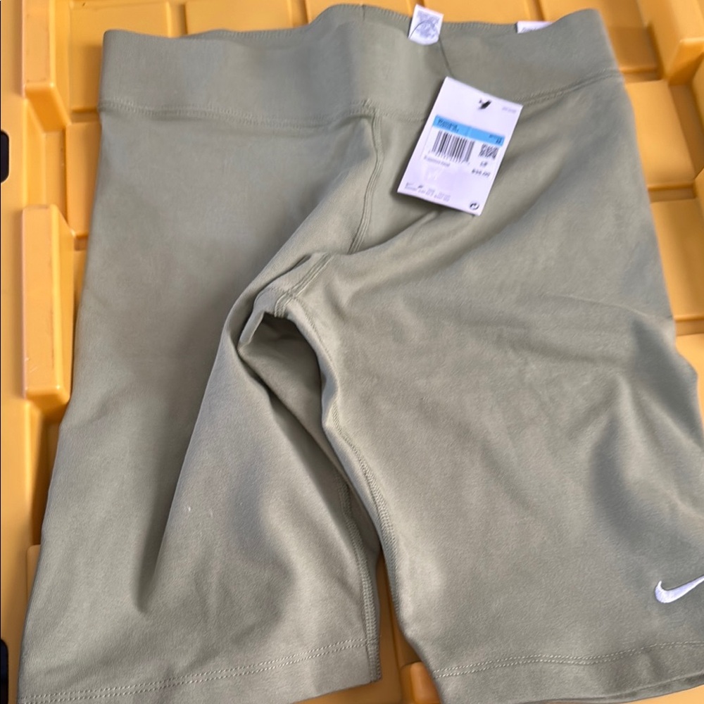 Nike Olive Green Biker Shorts